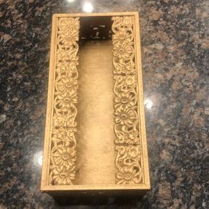 Vintage Kleenex (tissue) Box Holder in Gold